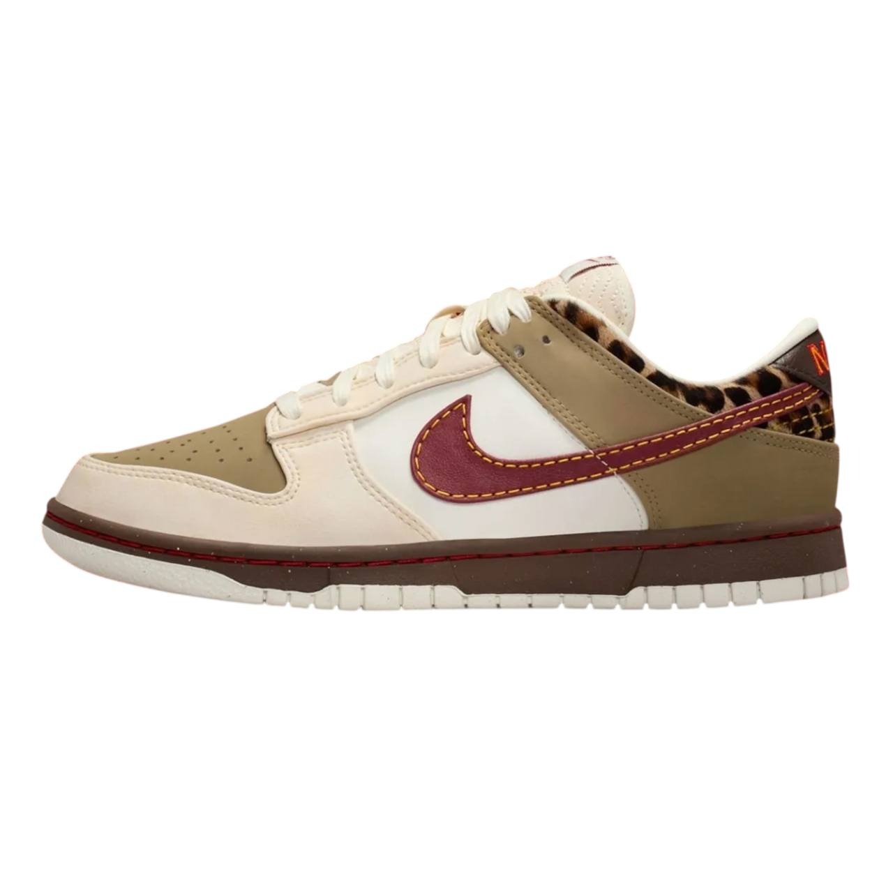 Nike Dunk Low “Khaki Team Red Pearl White”