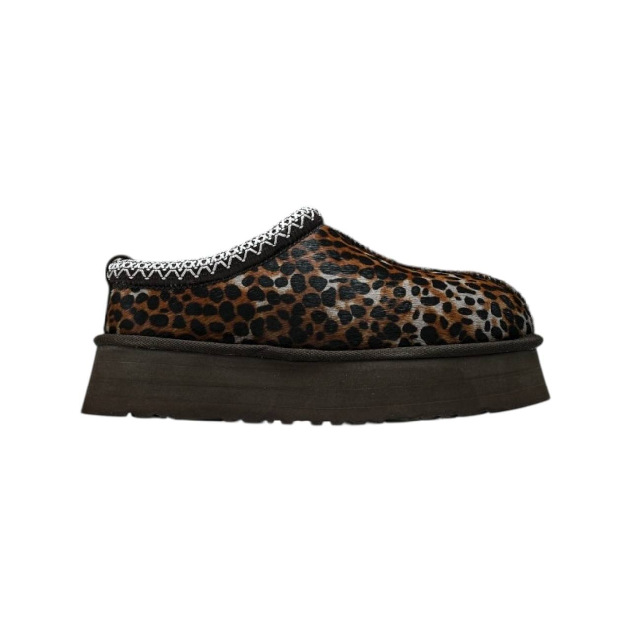 UGG Tazz Caspian Slipper Leopard-print Platform Mules
