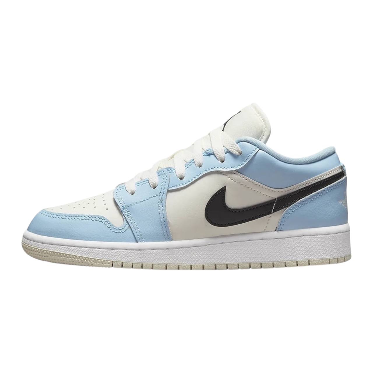 Jordan 1 Low Ice Blue Black (GS)
