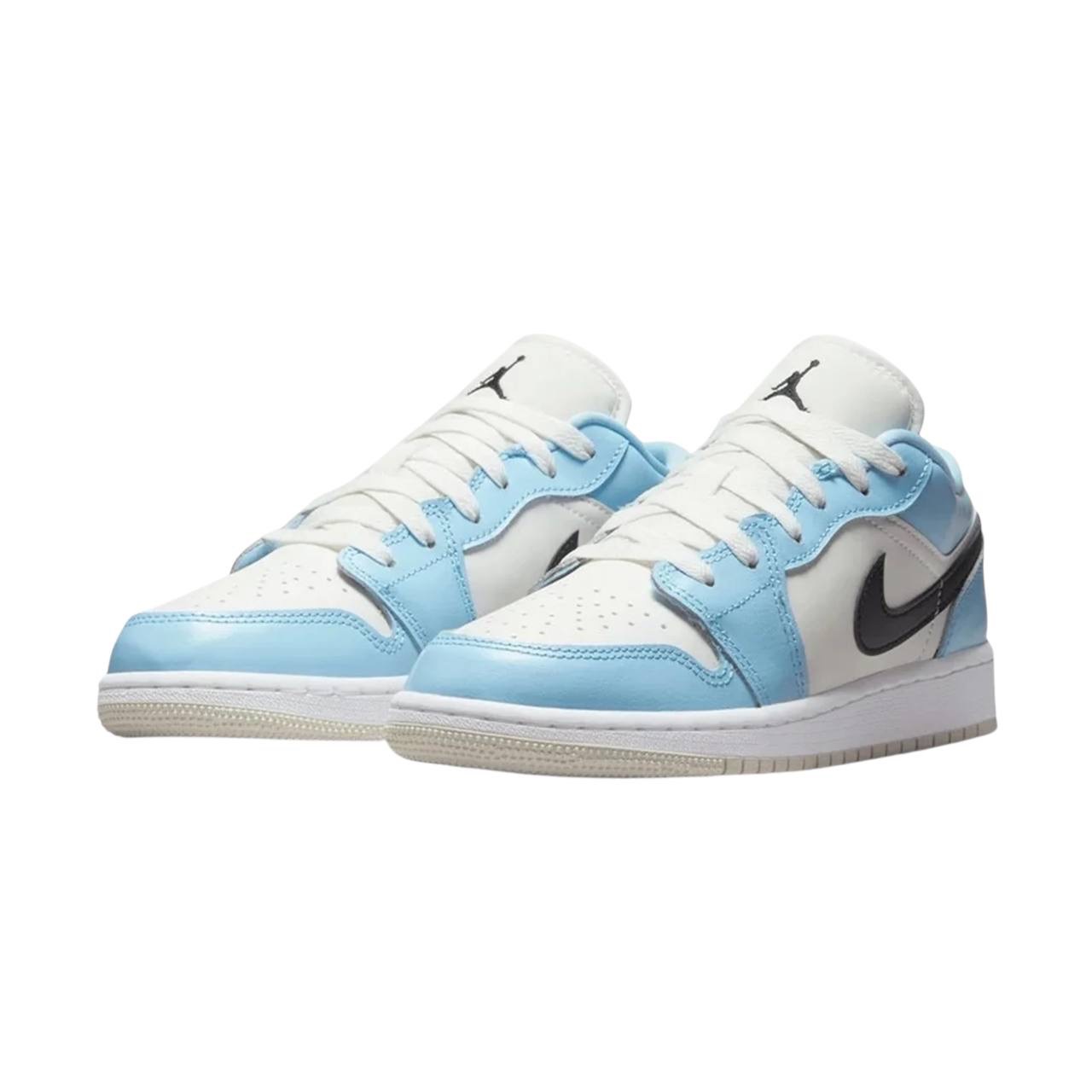 Jordan 1 Low Ice Blue Black (GS)
